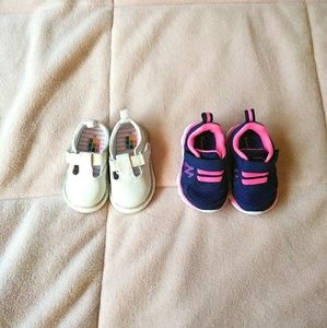 Two pairs of baby/toddler shoes size 3